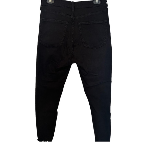 Topshop black Jamie denim with distressed ankle size 32 - Picture 5 of 6